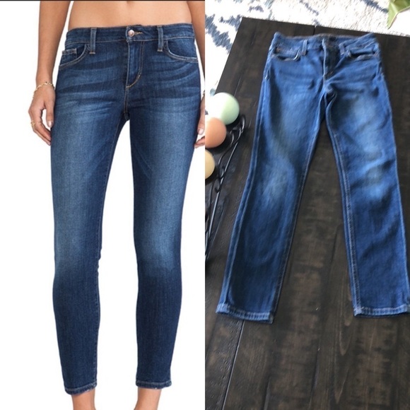 Joe’s Jeans “Aubree” Cropped Ankle Mid Rise Stretch Denim Skinny Size 26 Jeans - Picture 1 of 15